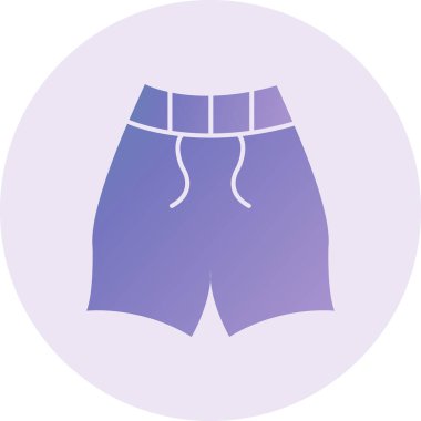 Şort. Web simgesi basit illüstrasyon