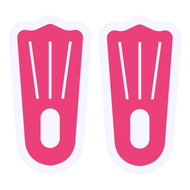 vector illustration of modern Flippers icon