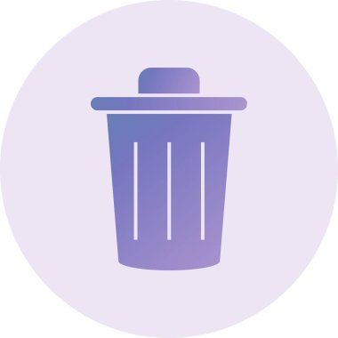 Garbage Vector Glyph Icon Design