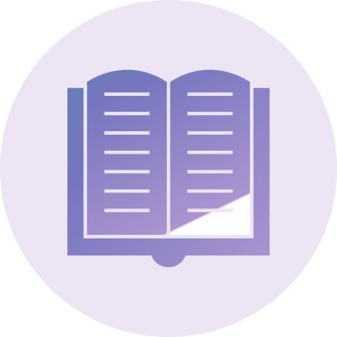 Kitap. Web simgesi basit illüstrasyon