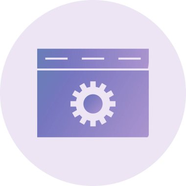 Tarayıcı simgesinin vektör illüstrasyonu