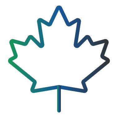 maple leaf icon , simple web illustration