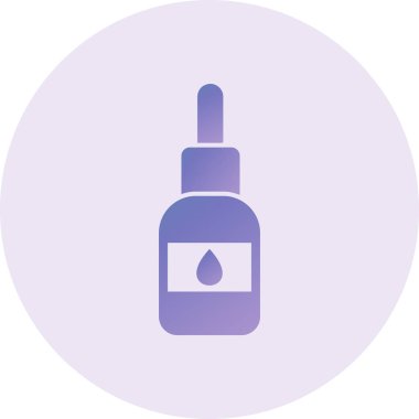 Organik Yağ Vektörü Kabartma Simgesi Tasarımı 