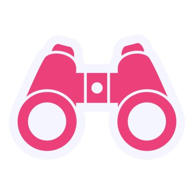 Dürbün. Web simgesi basit illüstrasyon 