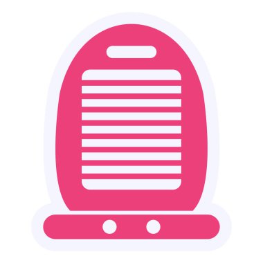 Isıtıcı simgesinin vektör illüstrasyonu