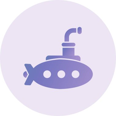 denizaltı ağ simgesi vektör illüstrasyonu