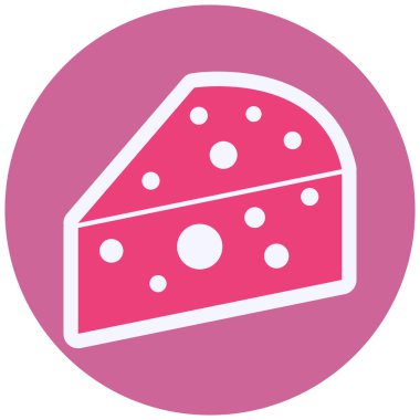 Peynir. Web simgesi basit tasarım