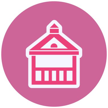 Pavilion simgesinin vektör illüstrasyonu