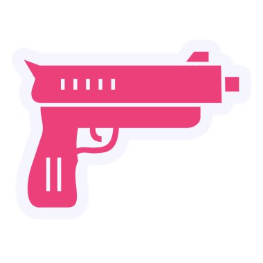 Silah. Web simgesi basit illüstrasyon