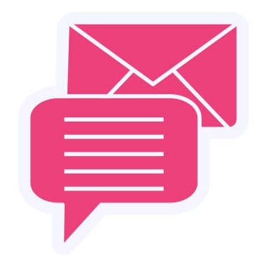 mail icon, vector illustration. Message 