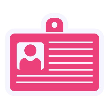 Library Card Vector Glyph Icon Design