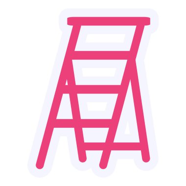 Adım Merdiven Vektörü Şekil Simgesi Tasarımı