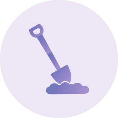 kürek simgesi vektör illüstrasyonu