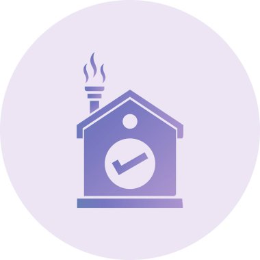 ev vektörü ince çizgi simgesi 