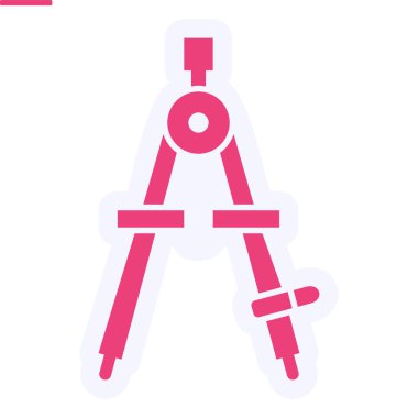 Pusula. Web simgesi basit illüstrasyon