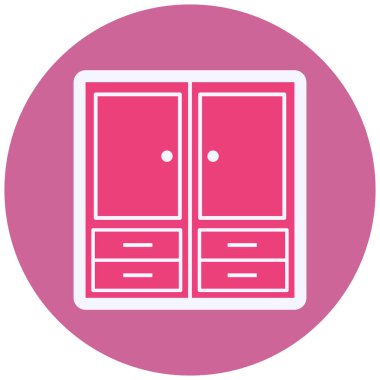 Cabinet web icon vector illustration