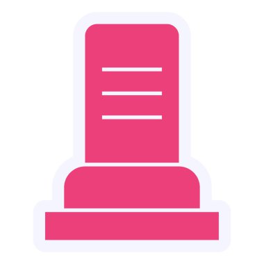 Mezar simgesinin vektör illüstrasyonu