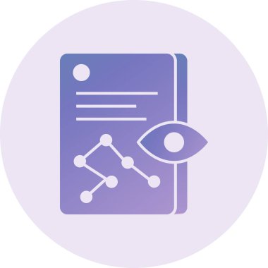 vector illustration of Prediction modern icon