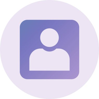 kullanıcı. Web simgesi basit illüstrasyon