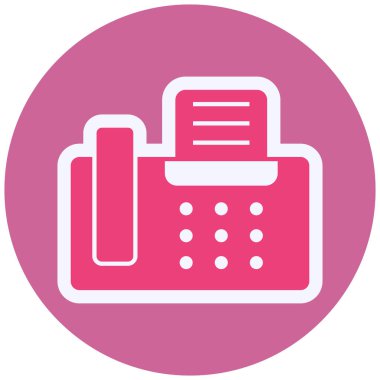 faks. Web simgesi basit illüstrasyon