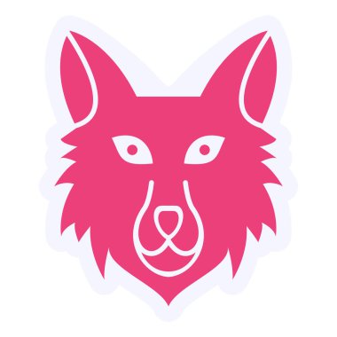 fox web icon vector illustration