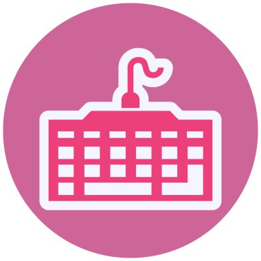 Oyun Klavyesi Vektör Kabartma Simgesi Tasarımı 