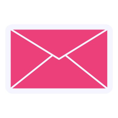 message web icon simple illustration