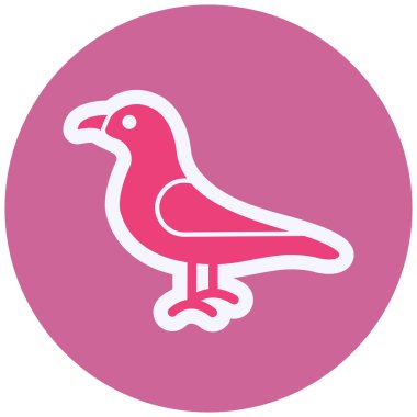 Seagull web icon vector illustration