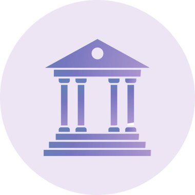 Banka simgesinin vektör illüstrasyonu