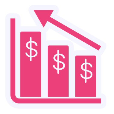 bar chart. simple illustration. Profit