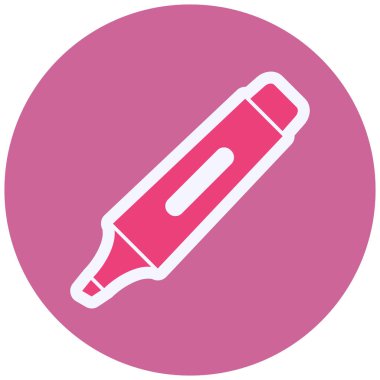 Kalem. Web simgesi basit illüstrasyon