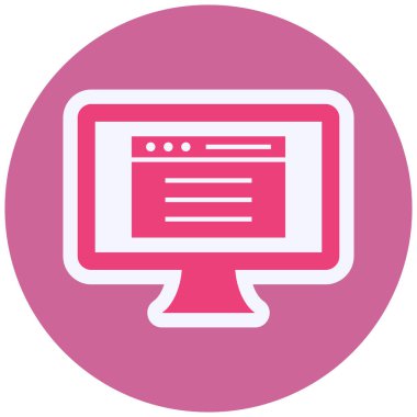 Web Sitesi Vektör Sembol Tasarımı 