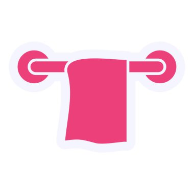Towel Rack web icon vector illustration