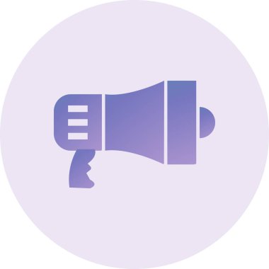 web simple illustration of megaphone icon