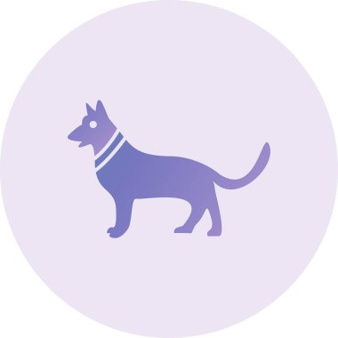 Köpek. Web simgesi basit illüstrasyon