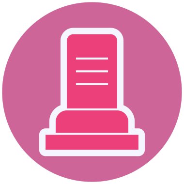 Mezar simgesinin vektör illüstrasyonu