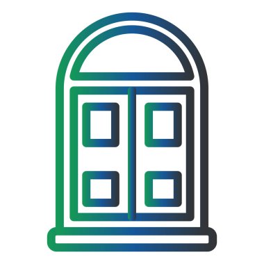 pencere simgesi vektör illüstrasyonu