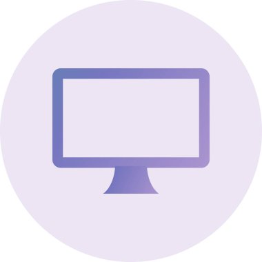 Lcd Vektör Şekil Simgesi Tasarımı 