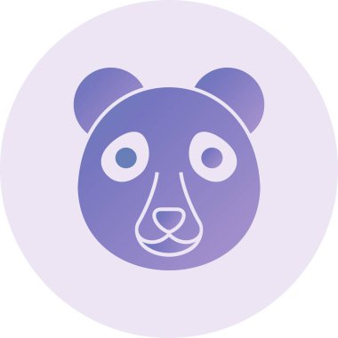 Panda  web icon vector illustration