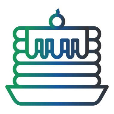 Pancake web icon vector illustration 