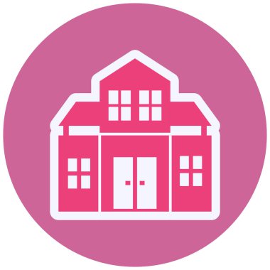 Ev. Web simgesi basit illüstrasyon