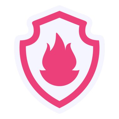 Kalkan Vektörü Şekil Simgesi Tasarımı 