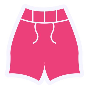 Şort. Web simgesi basit illüstrasyon