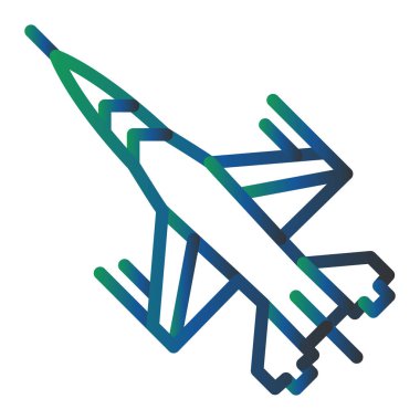 Fighter Jet web icon vector illustration