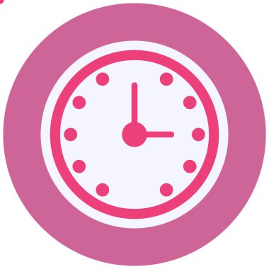 Saat simgesinin vektör illüstrasyonu