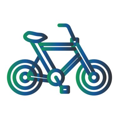Bisikletin vektör illüstrasyonu