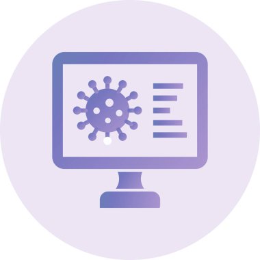 Covid-19 virus icon, simple illustration