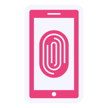 Mobil Vektör Kabartma Simgesi Tasarımı