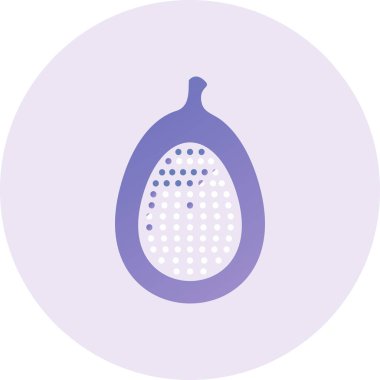 İncir Vektörü Şekil Simgesi Tasarımı