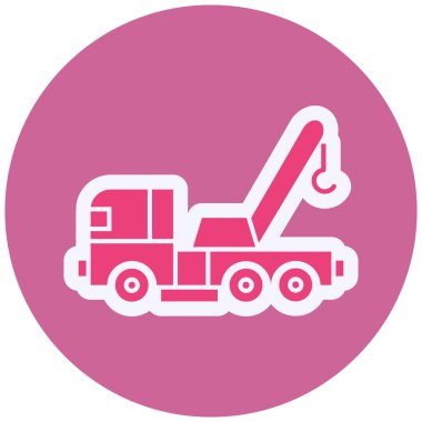  Tow Truck web icon vector illustration